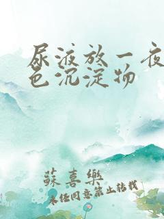 尿液放一夜有白色沉淀物