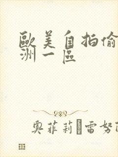 欧美自拍偷拍亚洲一区