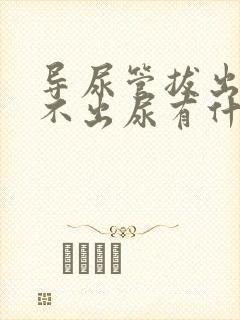 导尿管拔出后排不出尿有什么方法