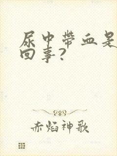 尿中带血是怎么回事?