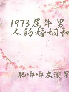 1973属牛男人的婚姻和命运