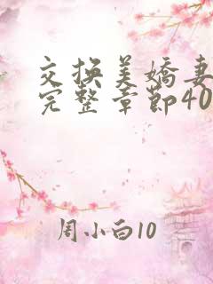 交换美娇妻娇妻完整章节400