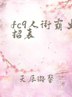 fc9人街霸出招表