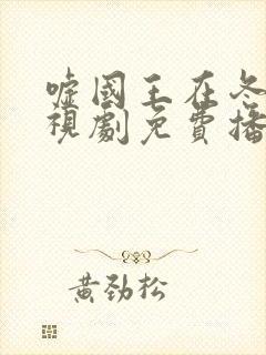 嘘国王在冬眠电视剧免费播放20