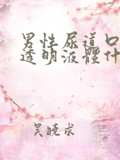 男性尿道口分泌透明液体什么原因