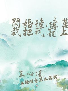 闪婚后,亿万总裁把我宠上天