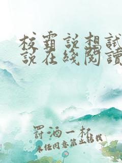 校霸说想试试小说在线阅读