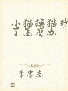 小猫换猫砂不尿了怎么办