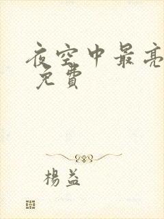 夜空中最亮的星 免费