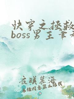 快穿之拯救黑化boss男主笔趣阁