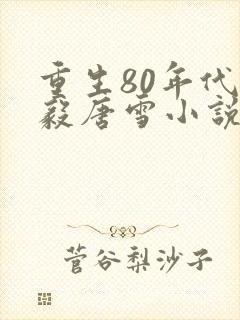 重生80年代李毅唐雪小说
