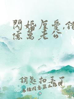 闪婚厚爱,错嫁亿万老公