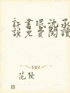 许书眠沈承泽小说免费阅读最新章节