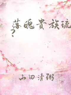 落魄贵族琉璃川?