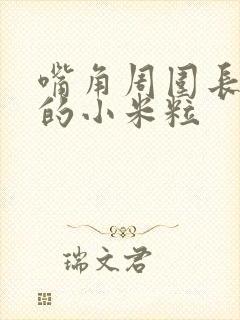 嘴角周围长白色的小米粒