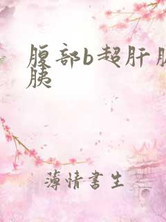 腹部b超肝胆脾胰