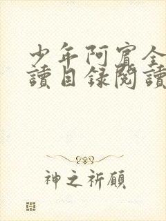 少年阿宾全文阅读目录阅读