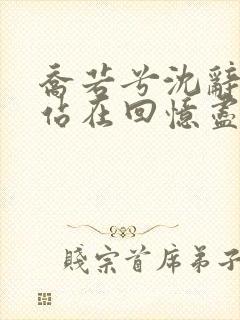 乔若兮沈辞安他站在回忆尽头免费阅读