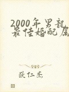 2000年男龙最佳婚配属相