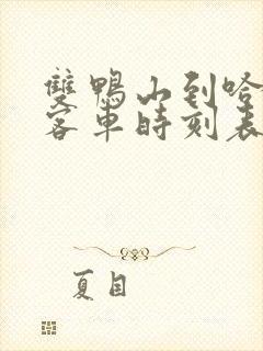 双鸭山到哈尔滨客车时刻表查询