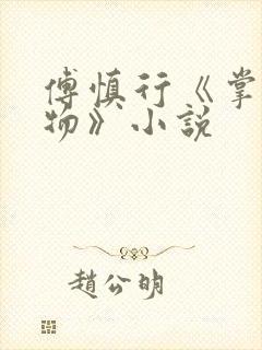 傅慎行《掌中之物》小说