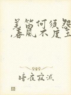 羌笛何须怨杨柳,春风不度玉门关