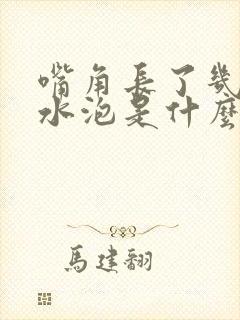 嘴角长了几个小水泡是什么原因