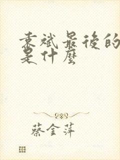 袁斌最后的结局是什么