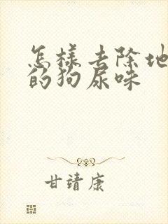 怎样去除地砖上的狗尿味