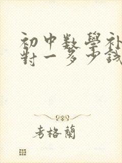 初中数学补课一对一多少钱一小时