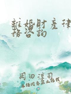 离婚财产律师服务咨询