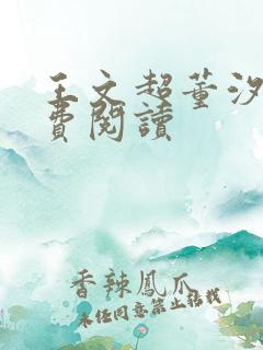 王文超董汐瑜免费阅读