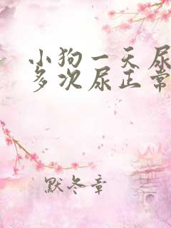 小狗一天尿20多次尿正常吗