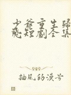 少爷重生归来秦飞短剧全集完整版