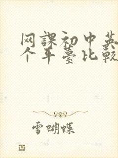 网课初中英语哪个平台比较好