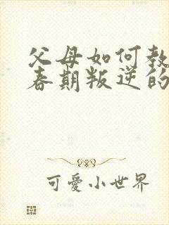 父母如何教育青春期叛逆的孩子