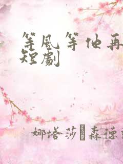 等风等他再回头短剧