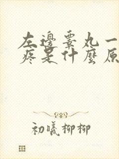 左边睾丸一碰就疼是什么原因