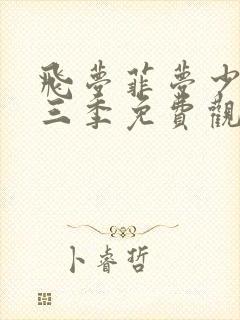 飞梦菲梦少女第三季免费观看