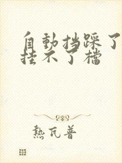 自动挡踩了刹车挂不了档