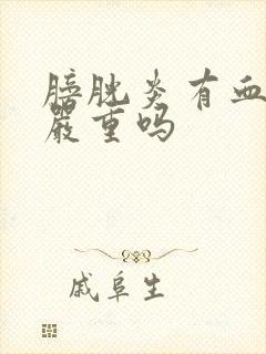 膀胱炎有血尿了严重吗