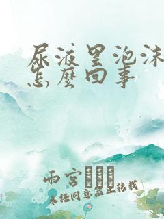 尿液里泡沫多是怎么回事