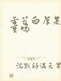 舌苔白厚是湿气重吗