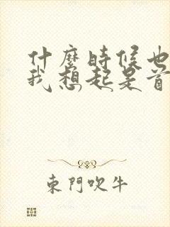 什么时候也能把我想起是首什么歌