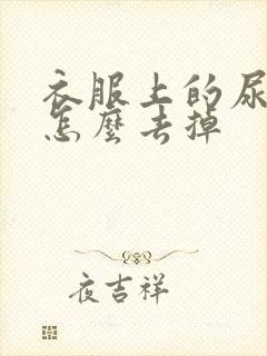 衣服上的尿骚味怎么去掉