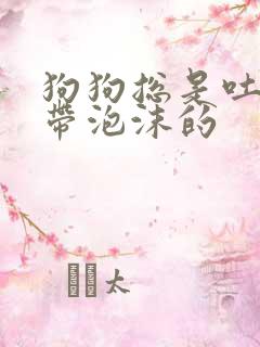 狗狗总是吐黄水带泡沫的