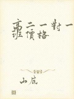 高二一对一补习班价格