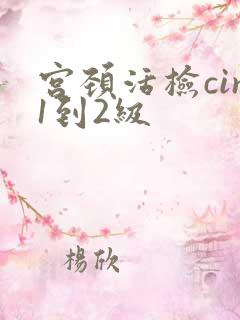 宫颈活检cin1到2级