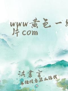 www黄色一级片com