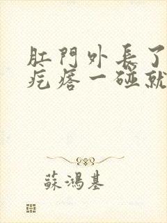 肛门外长了个硬疙瘩一碰就疼